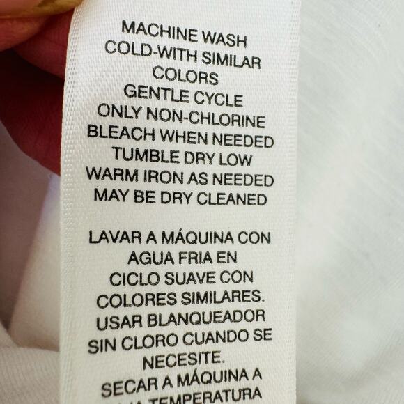 Chico's Zenergy Seam Detail White Flowy Comfy Tunic Top Sz Medium Sz 1 - Picture 10 of 12